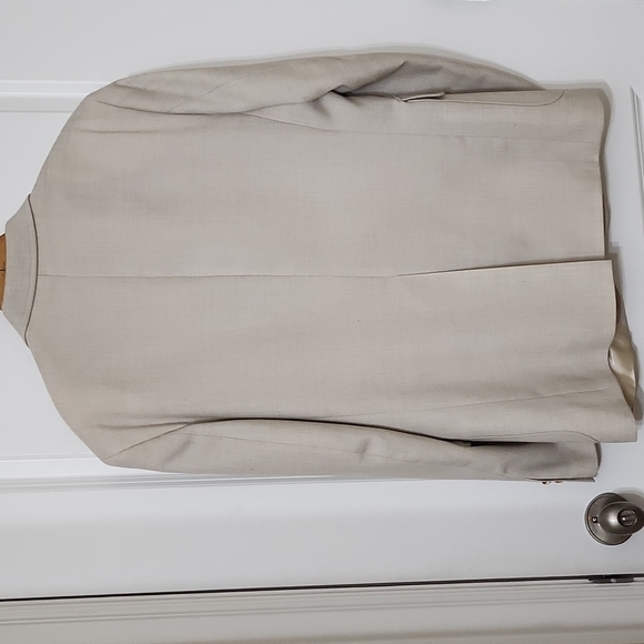 Men's Made In Poland Tan Suit Jacket 42S In Mint Condition - Picture 4 of 8